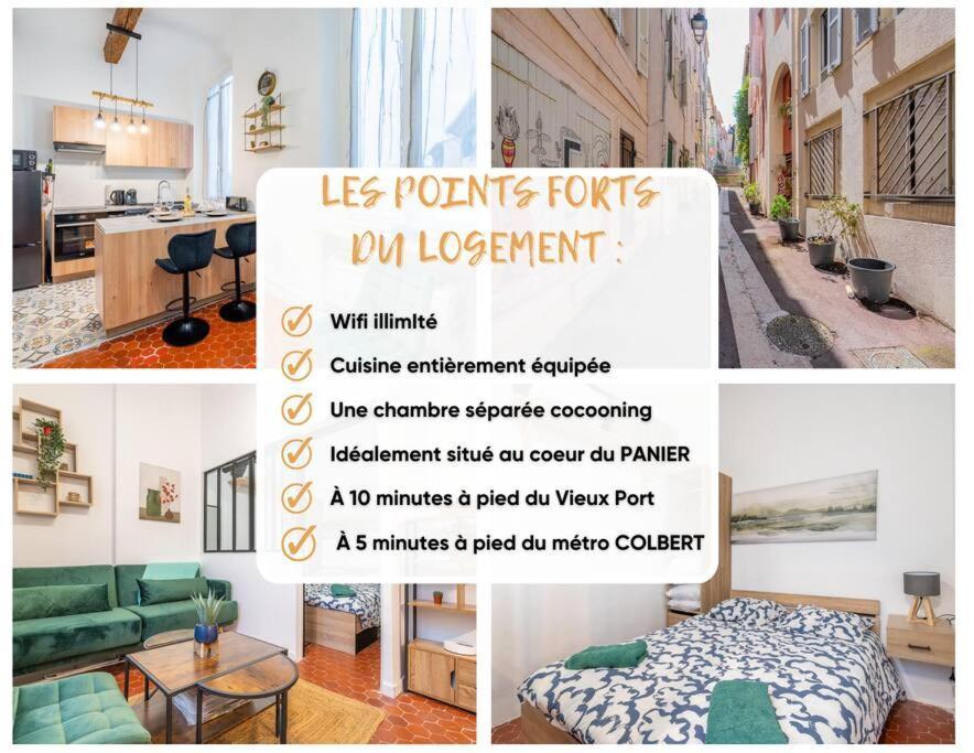 Charmant T2 Au Coeur Du Panier Marseille Eksteriør bilde